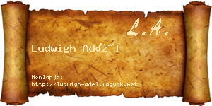 Ludwigh Adél névjegykártya
